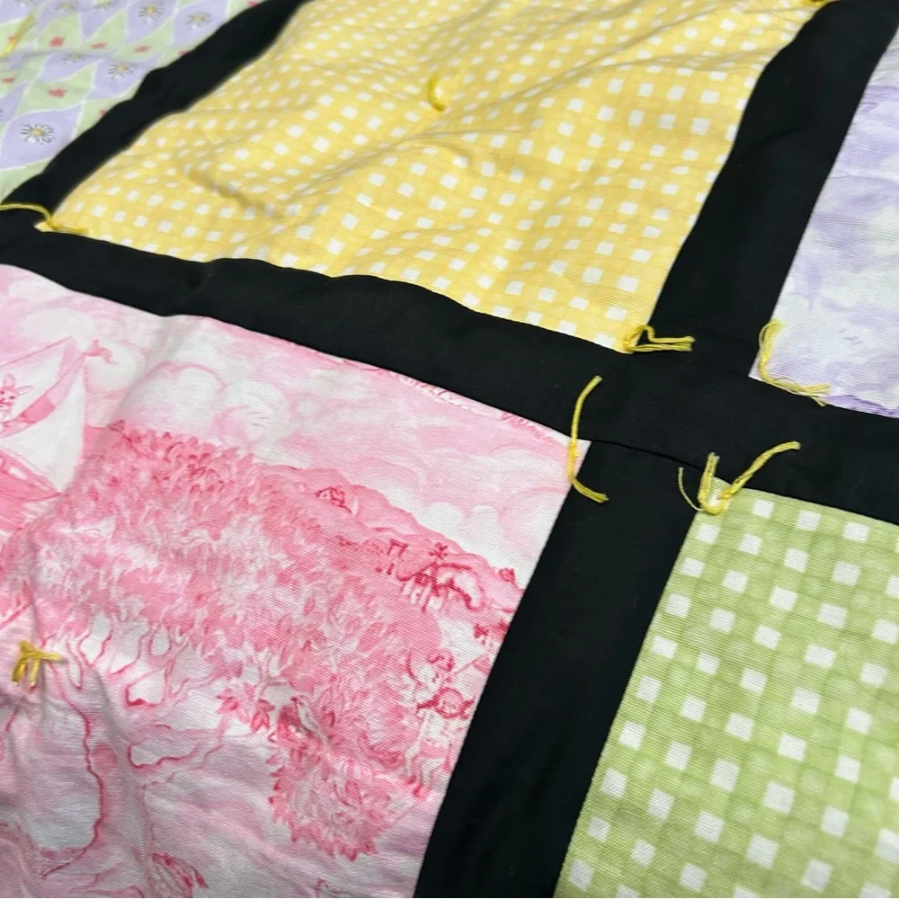 Handmade Patchwork Block Quilt Play Mat Wall Hanging #1201253